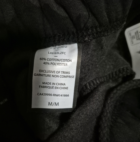 Lazy Pants black camo sweatshirt hoodie + sweat pant set. Sweatsuits Medium M - Picture 12 of 12